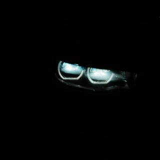 Black BMW headlights wallpaper