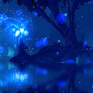 Magical and blue wallpaper