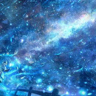 Magical and blue wallpaper