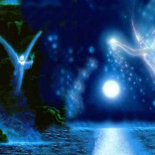 Magical and blue wallpaper