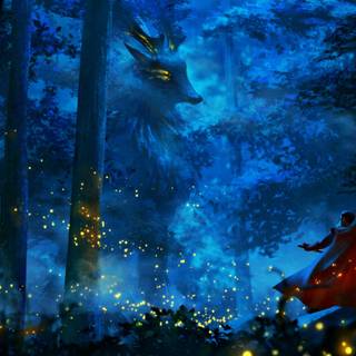 Magical and blue wallpaper