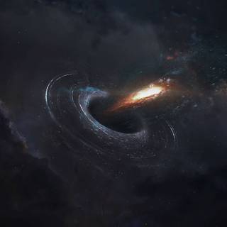 Black holes colliding wallpaper
