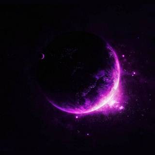 Purple Earth wallpaper