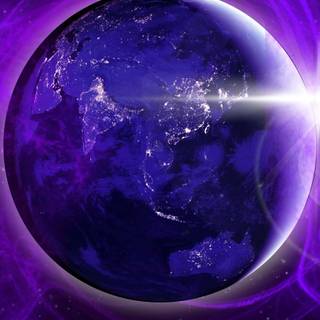 Purple Earth wallpaper