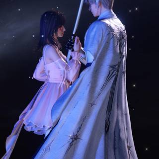 Knight and princess wallpaper