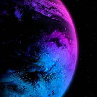 Purple Earth wallpaper