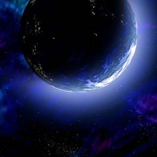 Purple Earth wallpaper