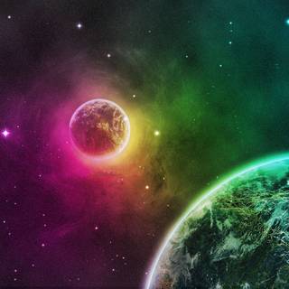 Purple Earth wallpaper