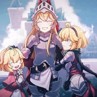 Knight and princess wallpaper