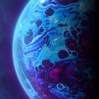 Purple Earth wallpaper