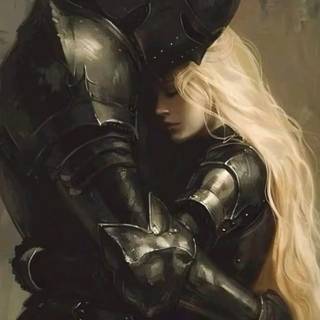 Knight and princess wallpaper