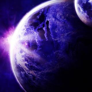 Purple Earth wallpaper