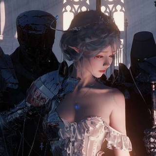 Knight and princess wallpaper