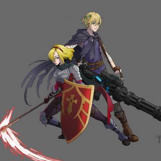 Knight and princess wallpaper