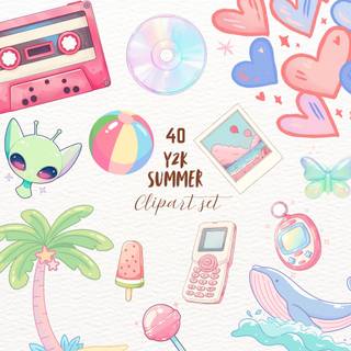 Summer Y2k wallpaper