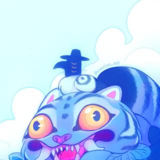 Derpy tiger wallpaper