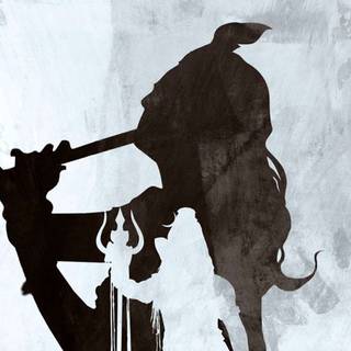 Black and white Krishna wallpaper