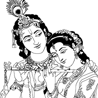 Black and white Krishna wallpaper