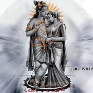 Black and white Krishna wallpaper