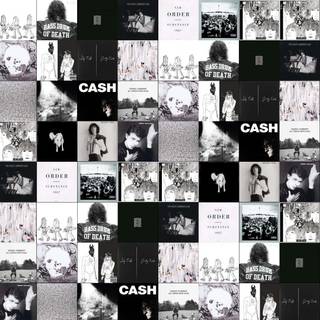 Black aesthetic collage wallpaper