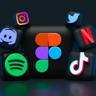 Social media apps wallpaper