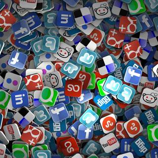 Social media apps wallpaper