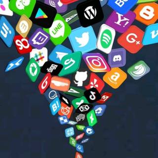Social media apps wallpaper