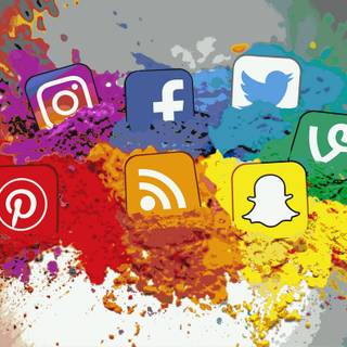 Social media apps wallpaper