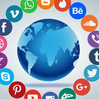 Social media apps wallpaper