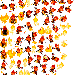 Fire Spirit Cookie wallpaper