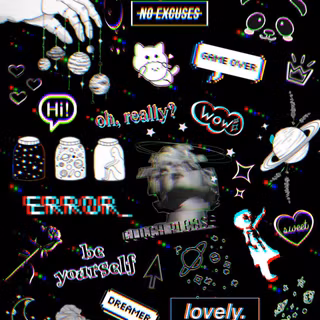 Anime aesthetic glitch male wallpaper