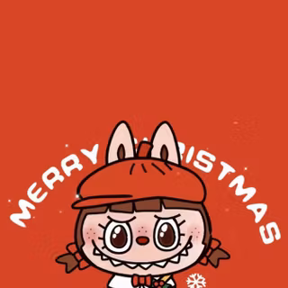 Red Labubu wallpaper