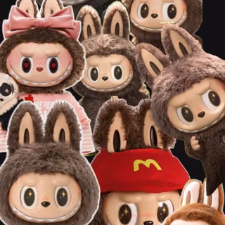 Red Labubu wallpaper