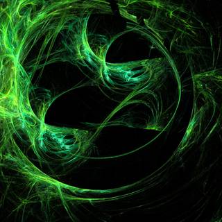 Cool black and green neon wallpaper