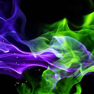 Cool neon purple and green wallpaper