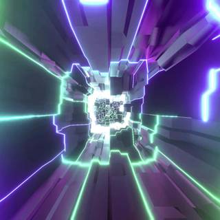 Cool neon purple and green wallpaper