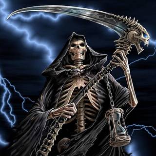 Cool color Grim Reaper wallpaper