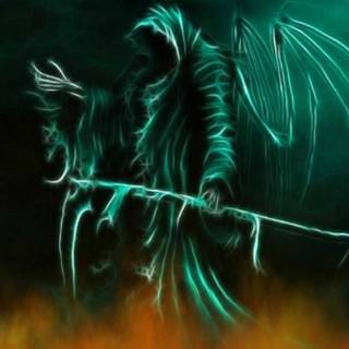 Cool color Grim Reaper wallpaper