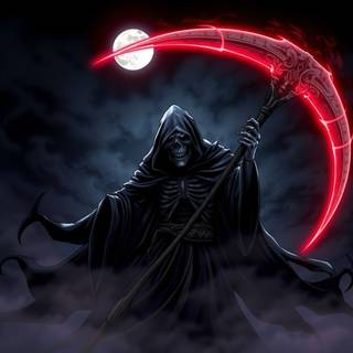 Cool color Grim Reaper wallpaper