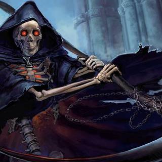 Cool color Grim Reaper wallpaper