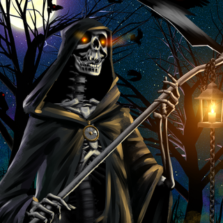 Cool color Grim Reaper wallpaper