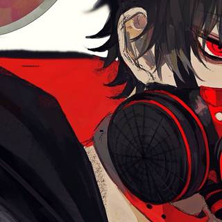 Cool neon anime male wallpaper