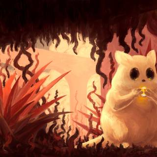 Slugcat wallpaper