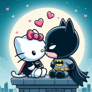 Batman Hello Kitty wallpaper