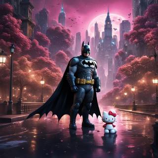 Batman Hello Kitty wallpaper