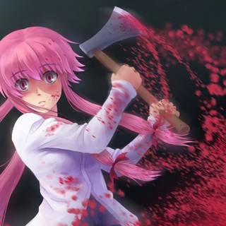 Yuno Gasai desktop wallpaper