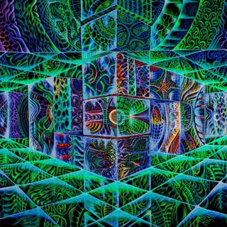 Psychedelic geometry HD wallpaper