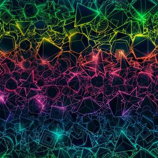 Psychedelic geometry HD wallpaper