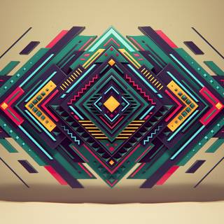 Psychedelic geometry HD wallpaper