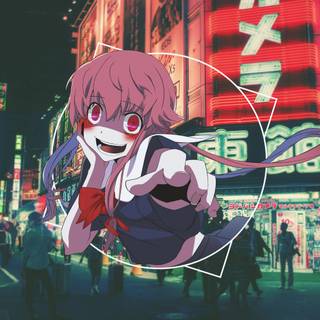Yuno Gasai desktop wallpaper
